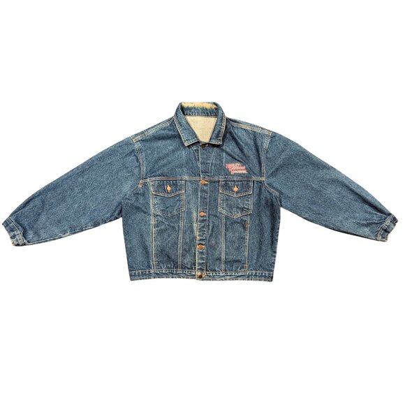 SOLD Vintage Denim Jacket Harley Davidson Longueuil Size XL Men - Picture 3 of 6